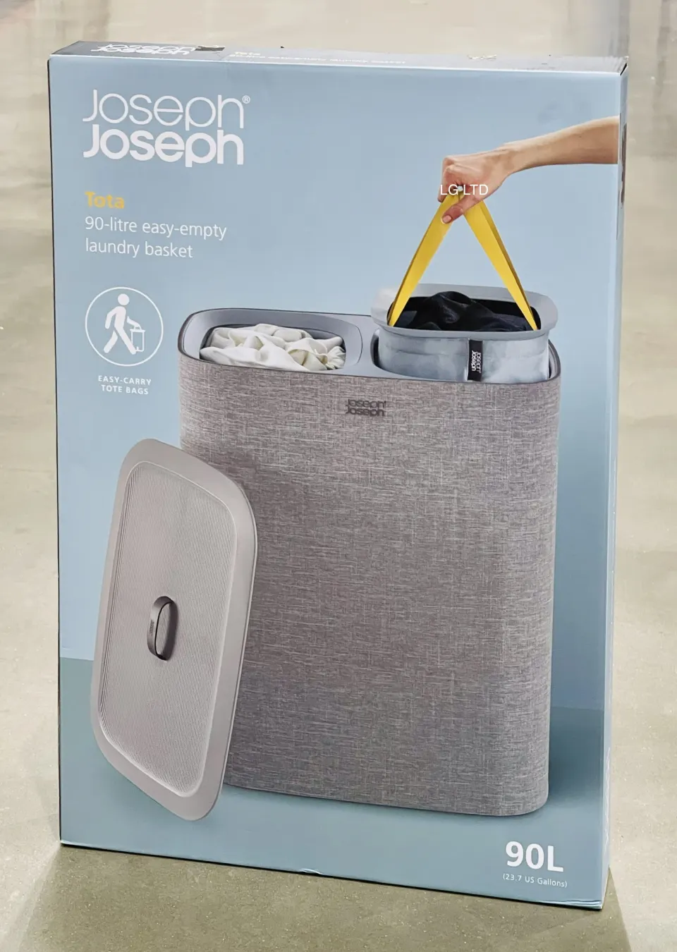 Joseph Joseph Tota 90-litre Laundry Separation Basket New Sealed Box