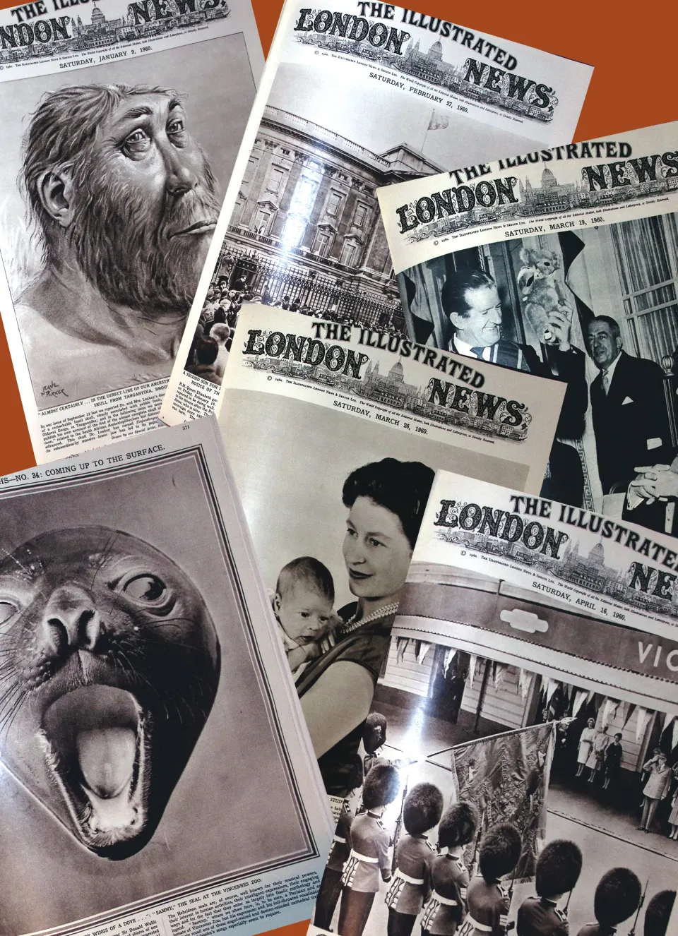Illustrated London News Removeable Issues 1960 Jan-April Official Folder.