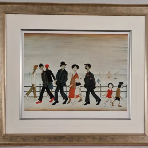 Limited Edition L.S. Lowry "On The Promenade"