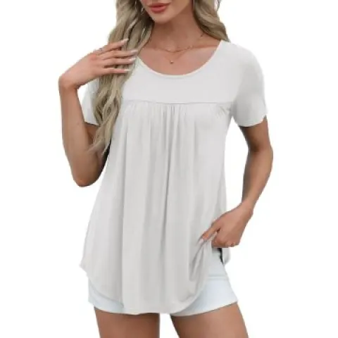 7 x Women's Cotton Tunic Tops T-Shirt Lb21