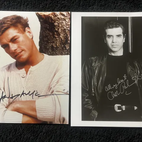 Jean-Claude Van Dam & Chazz Palminteri Signed