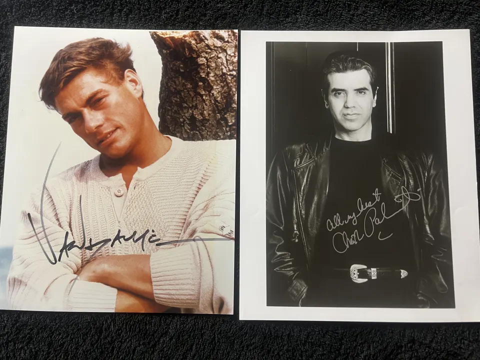 Jean-Claude Van Dam & Chazz Palminteri Signed