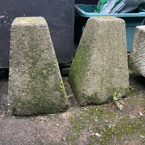 Pair of Composite Stone Staddlestone Bases