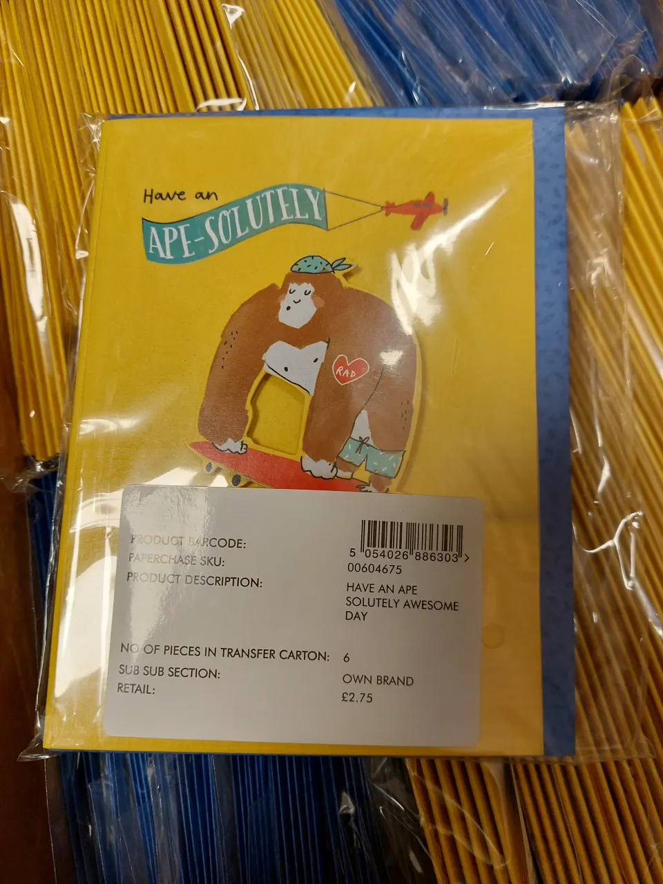 Birthday Cards - Ape-Solutely RRP £132