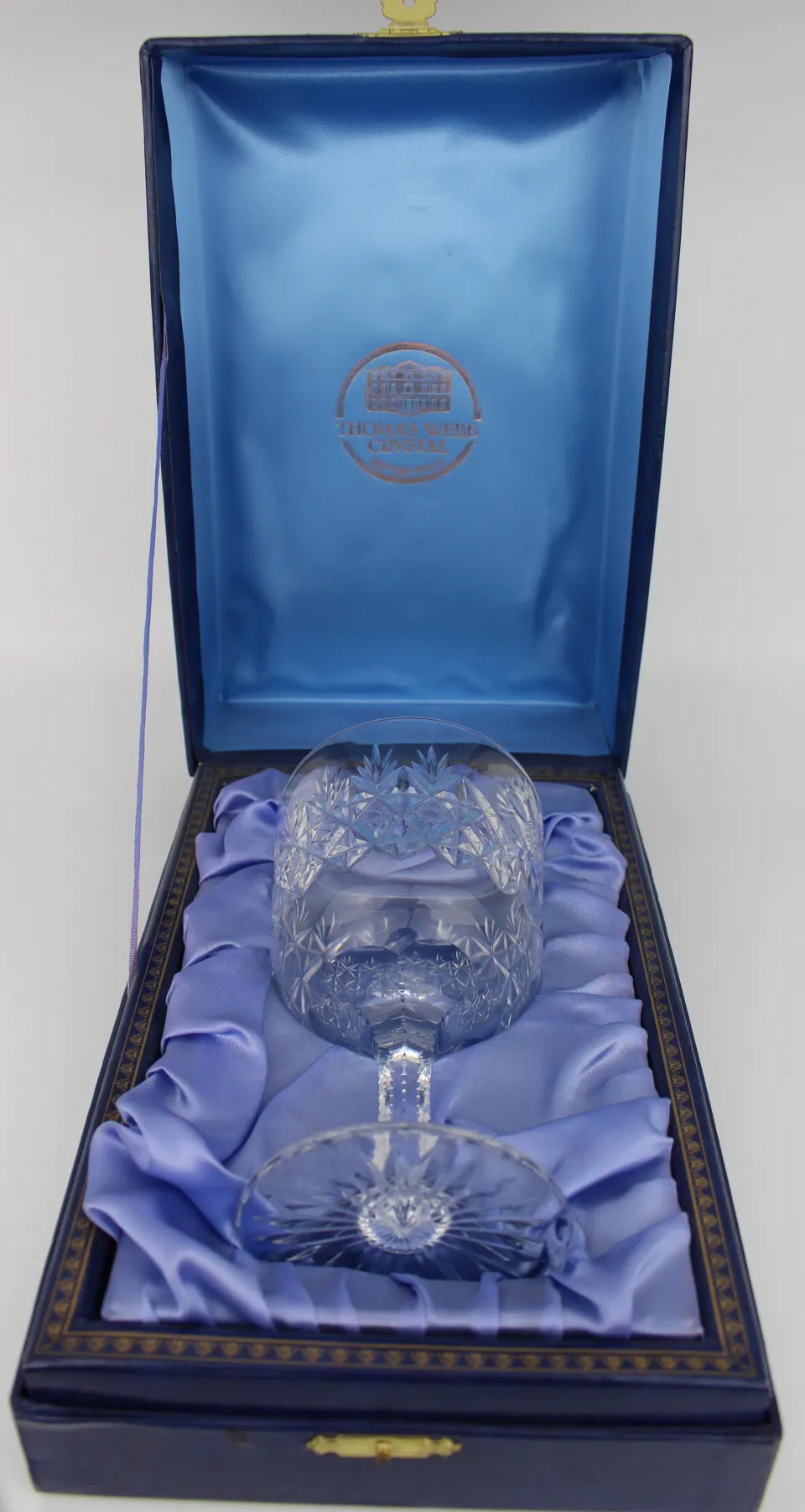 Vintage Thomas Webb Crystal Cut Glass Goblet