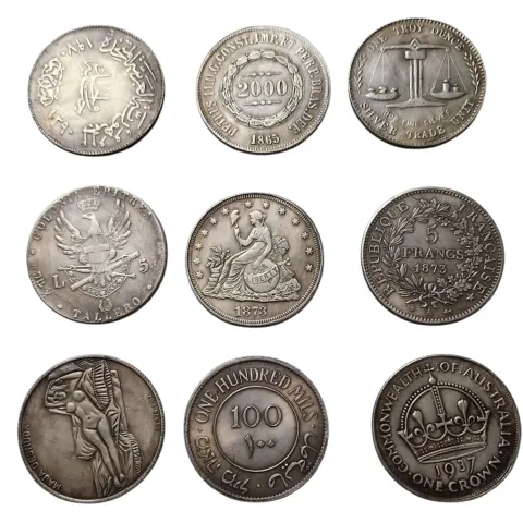 A Group of Old Replica Coins
