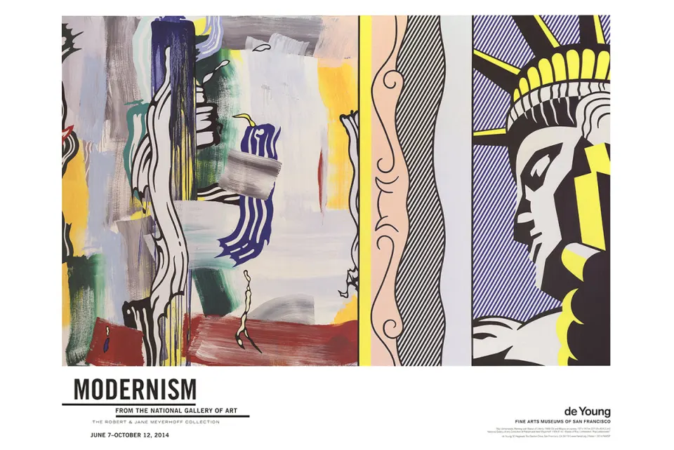 Roy Lichtenstein - Painting With Statue of Liberty 2014