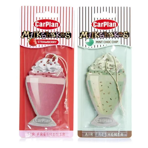 60 x Carplan MILKSHAKES Air Freshener L10a