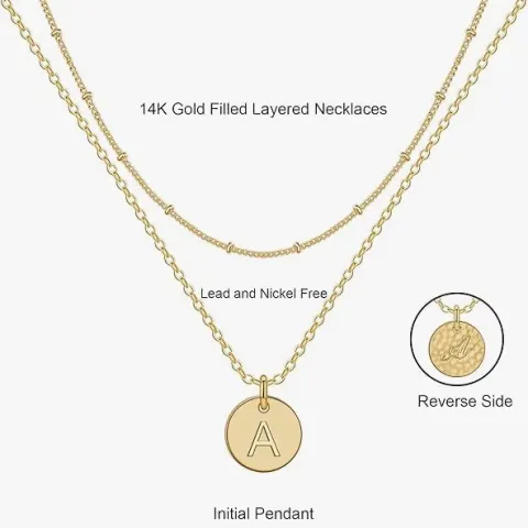 10 x Layered Gold Necklaces for Girls RRP £22.08 ea. L11a