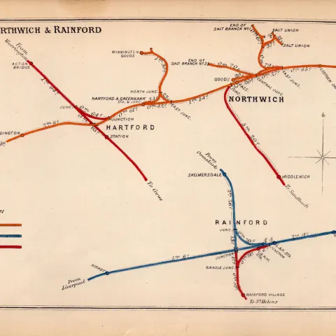 Hartford, Northwich & Rainford Antique RailwayJunction  Diagram-92.