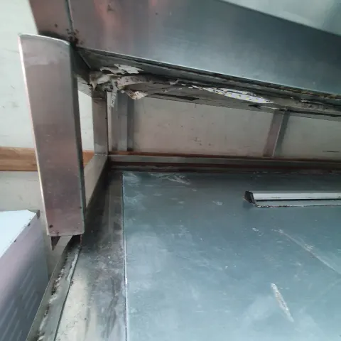 Marble Pizza Bench Fridge with Saladette and Stand