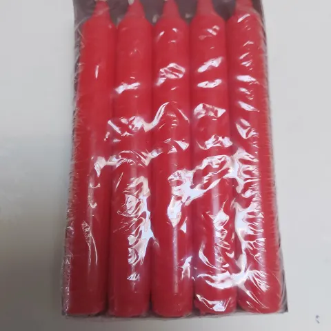 Box of 10 red candles x 2