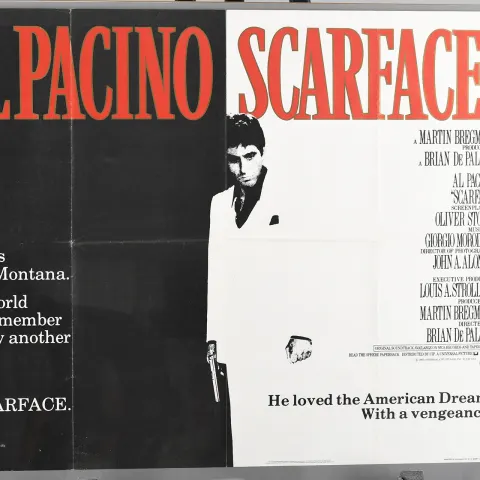 Original "Scarface" Cinema Poster.
