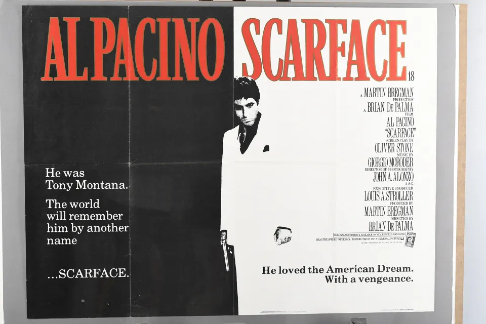 Original "Scarface" Cinema Poster.