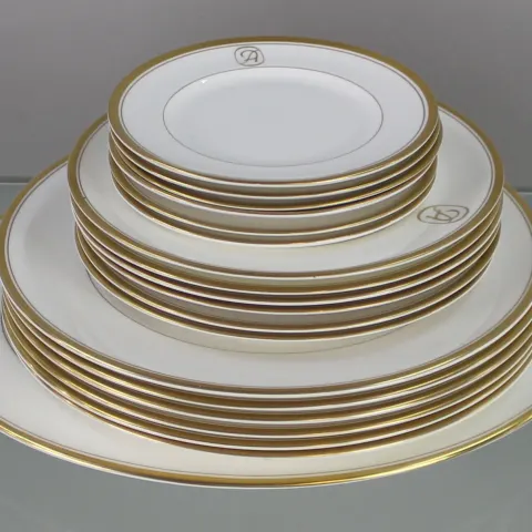 Royal Worcester Viceroy White & Gold Part Dinner Service