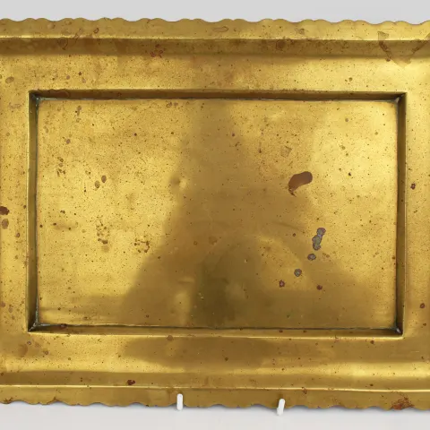 Antique Victorian Brass Two Handled Tray