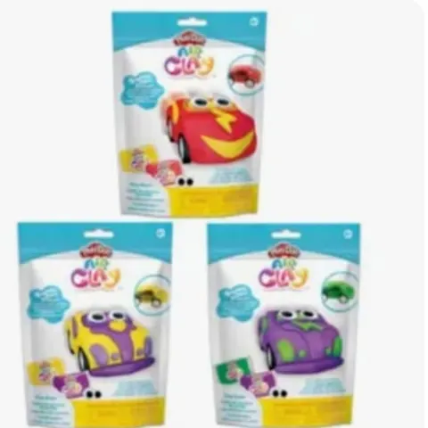 50 Packs Play Dough Air Clay Racer - Brand New Sealed All Clay Fully Wet Nothing Hard Or Dry - 50pcs