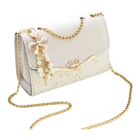 Trendy Women’s Fashion Messenger Bag – Sequin Single Shoulder Handbag With Tassel Pendant - Stylish