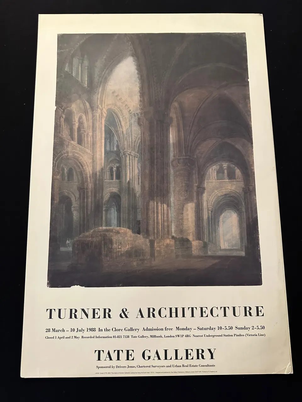 Two x Turner & Architecture, Tate Gallery Exhibition Posters 1988