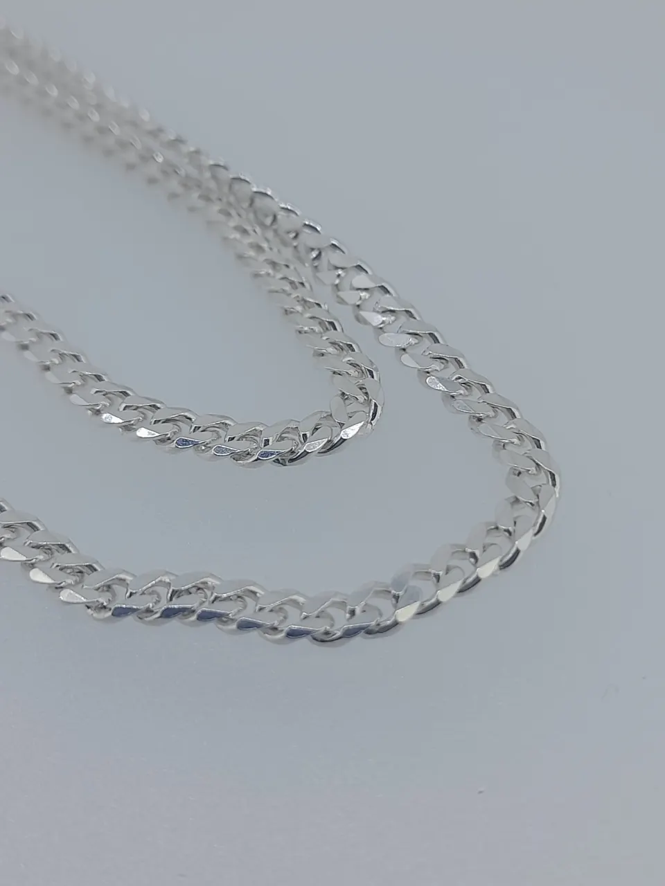 Birmingham Hallmarked Silver Curb Chain 24 Inch Length