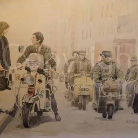Mods Quadrophenia Vespa's & Lambretta's Nostalgic 1960's Metal Wall Art
