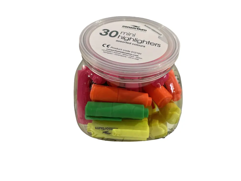 10 x Packs of 30 Mini Highlighter pens L29a