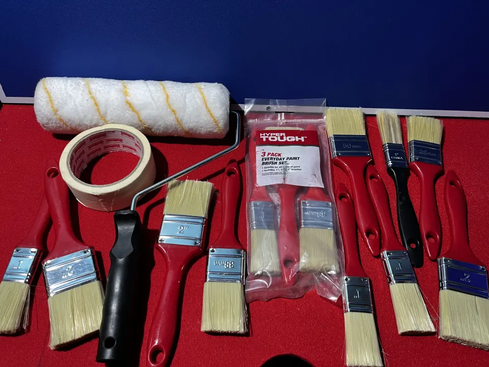 K1/B - Job Lot New Paint Brushes, Masking Tape & Paint Roller
