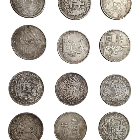 A Group of Old British & American Replica Coins