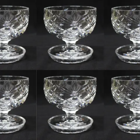 Antique Pressed Glass 2 Handled Bowl
