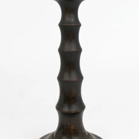 Antique Turned Wooden Candlestick