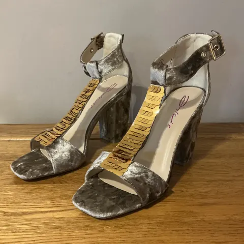 Dolcis “GIGI” Women’s High Block Heel Sandals, Size 4, Mink - New RRP £40