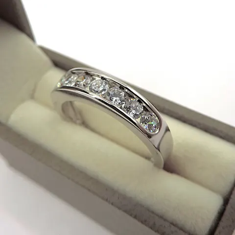 Sterling Silver Gemstone Ring New With Gift Box