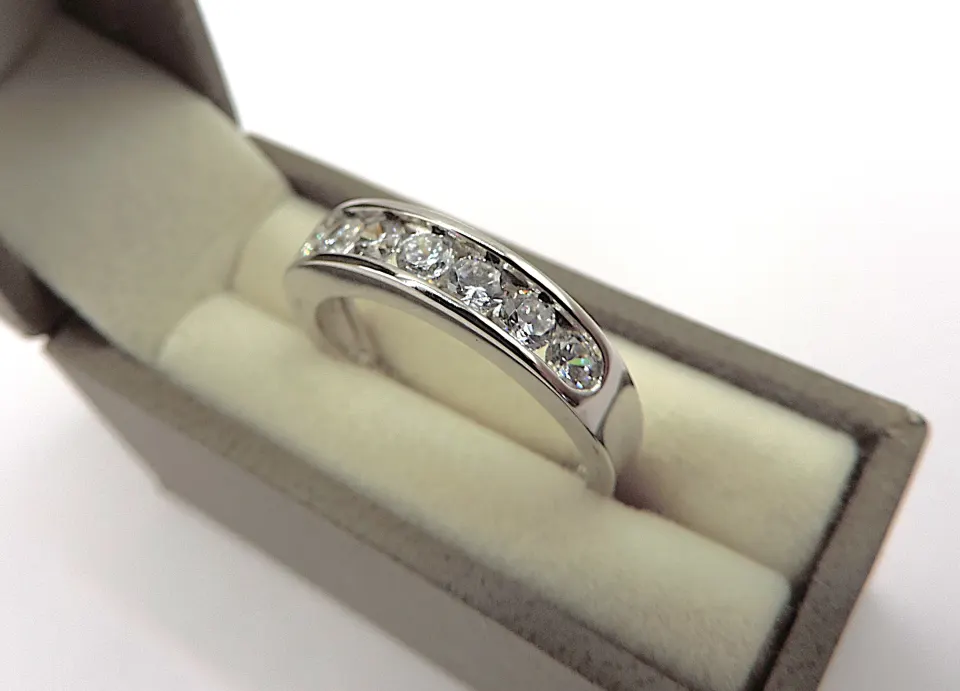 Sterling Silver Gemstone Ring New With Gift Box