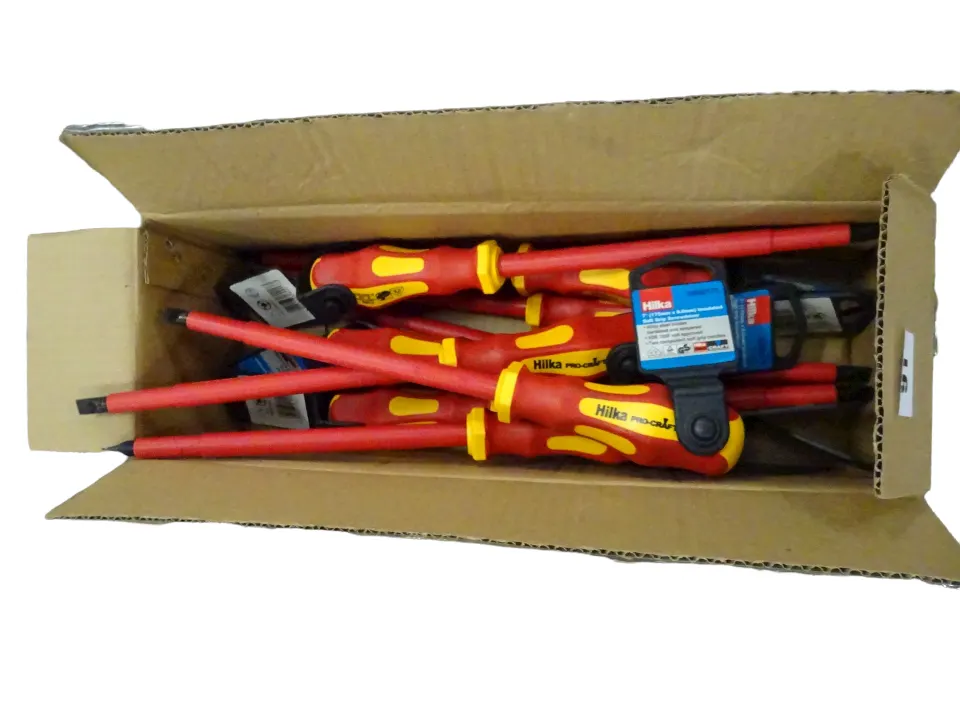 3 x New Hilka 6in Insulated Soft Grip Screwdrivers