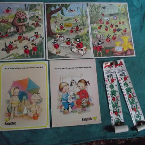 5 X Ladybird & Attwell Posters + 2 Growth Charts - 1970's