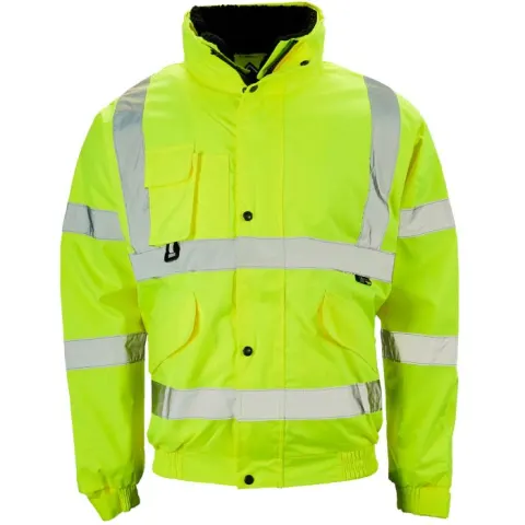 Supertouch 37B42 Hi Vis Breathable 2 In 1 Bomber Jacket Yellow Size M