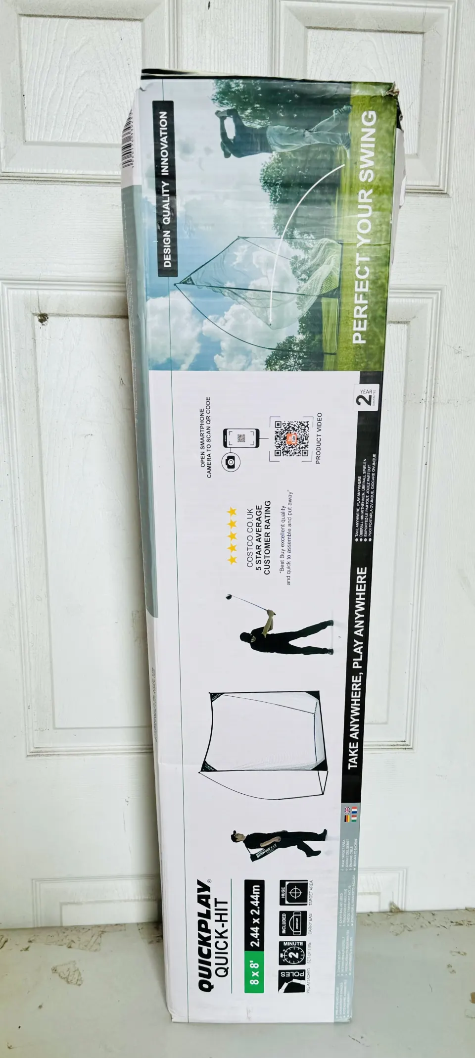 Quickplay Quick-Hit 8 x 8ft  Practice Net New Sealed Box