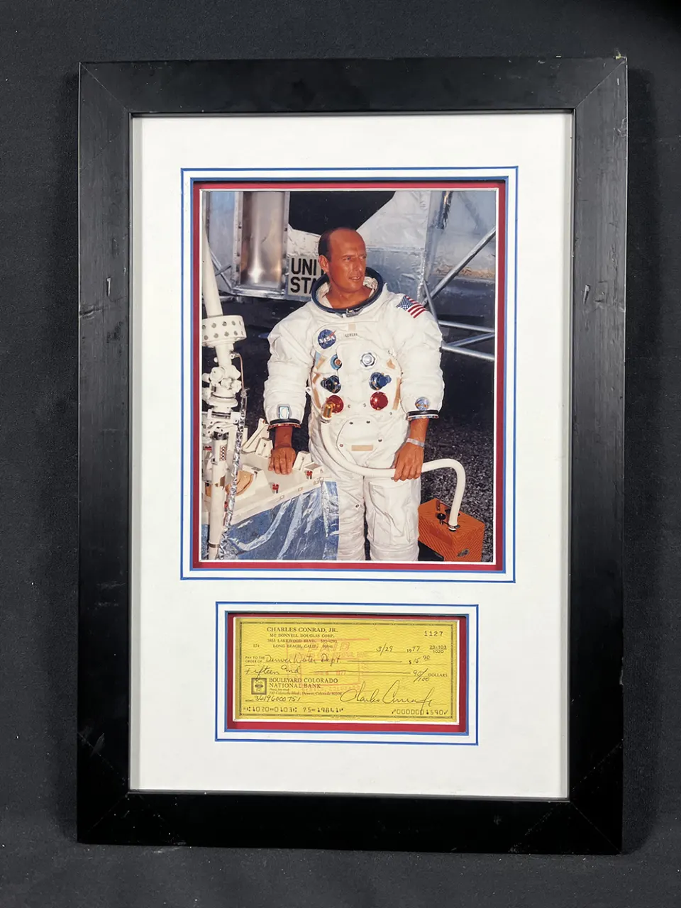 Charles Conrad Cheque 1977