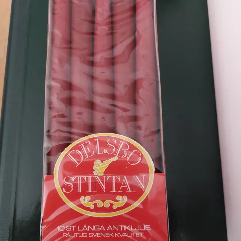 Candles. Wine Red. 2 Boxes of 12 Candles