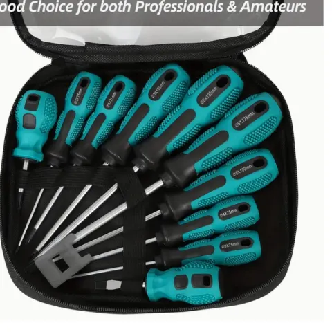 11-Piece Magnetic Screwdriver Set With Magnetizer & Storage Bag