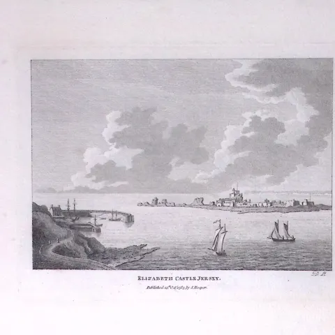 Jersey Elizabeth Castle Francis Grose Rare 240 Years-Old Copper Engraving-15