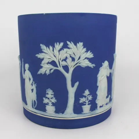 Wedgwood Blue & White Cache Pot