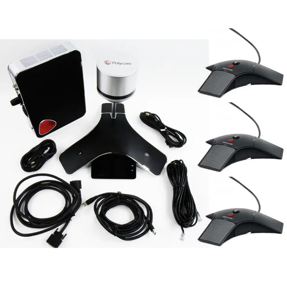 Polycom Unified 360 Panoramic Video Conference Station System + 3PCS Polycom HDX Mic RRP £4800