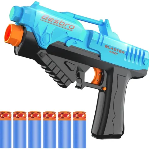 Besbro Toy Blaster Dart Gun with Foam Darts L17