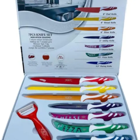 Royalty Line 7-Piece Non-Stick Coating Knife Set