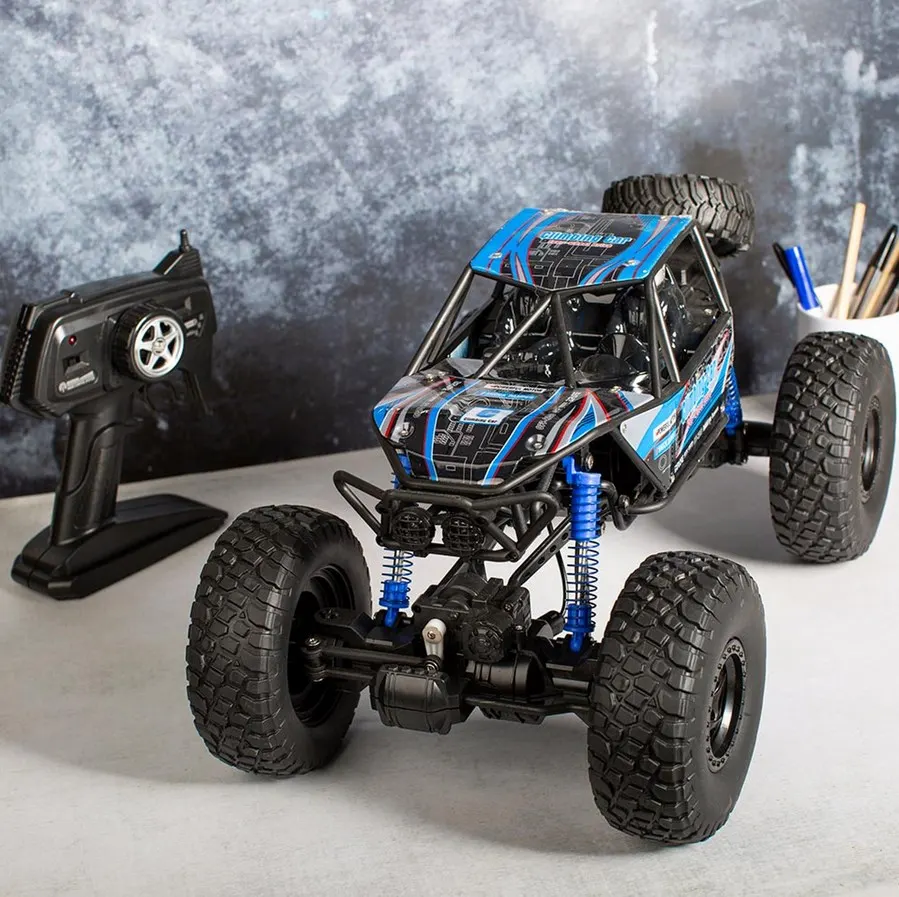 (212/10A) RRP £75. Red5 Remote Control Dune Buggy Blue 1:10 Scale Climbing Car. (Unit Has Return To