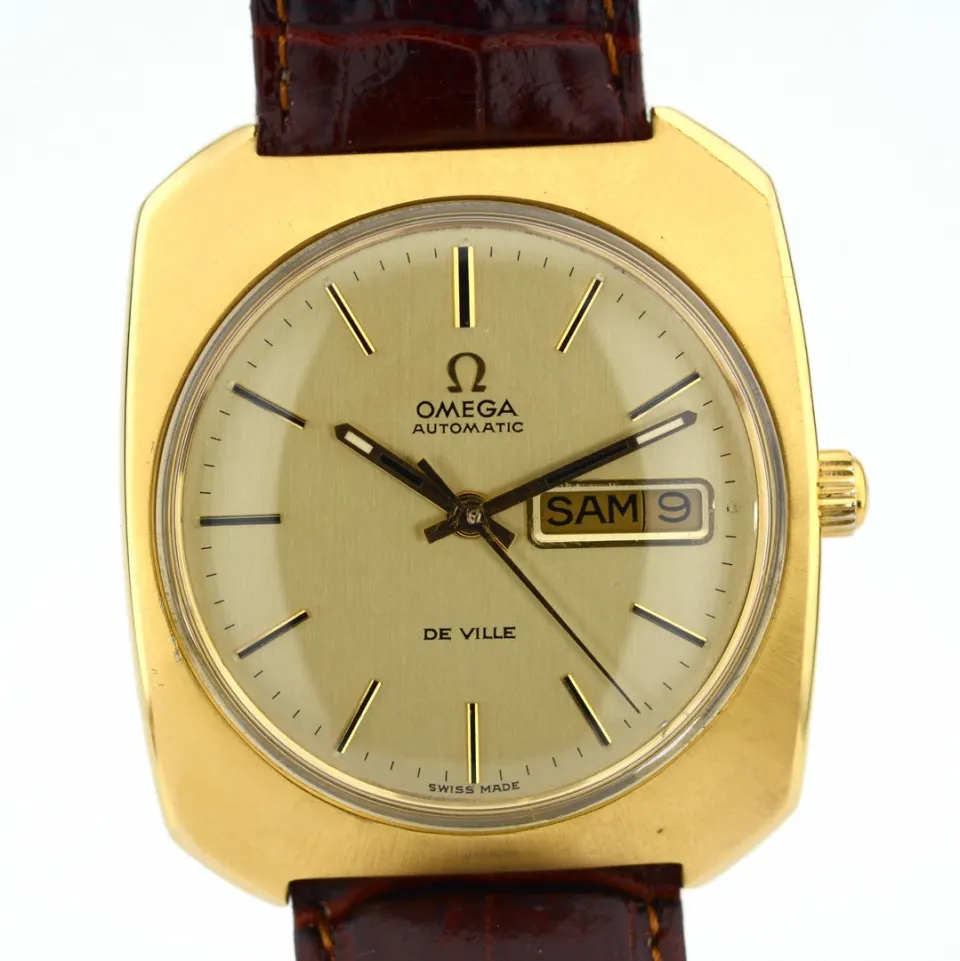 Omega/De Ville - Automatic - Day/Date - Gentlemen's Steel Wristwatch