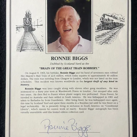 Ronnie Biggs Signed