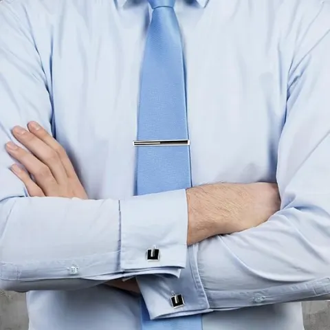 10 x Tie Clip & Cufflinks Set for Men L12a