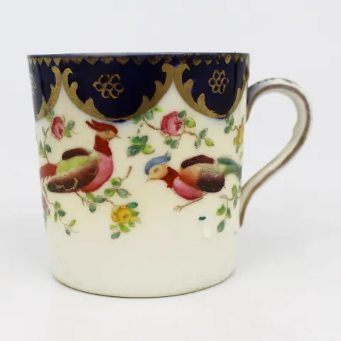 Worcester Porcelain Coffee Can – Exotic Birds Pattern – c.1815–1825